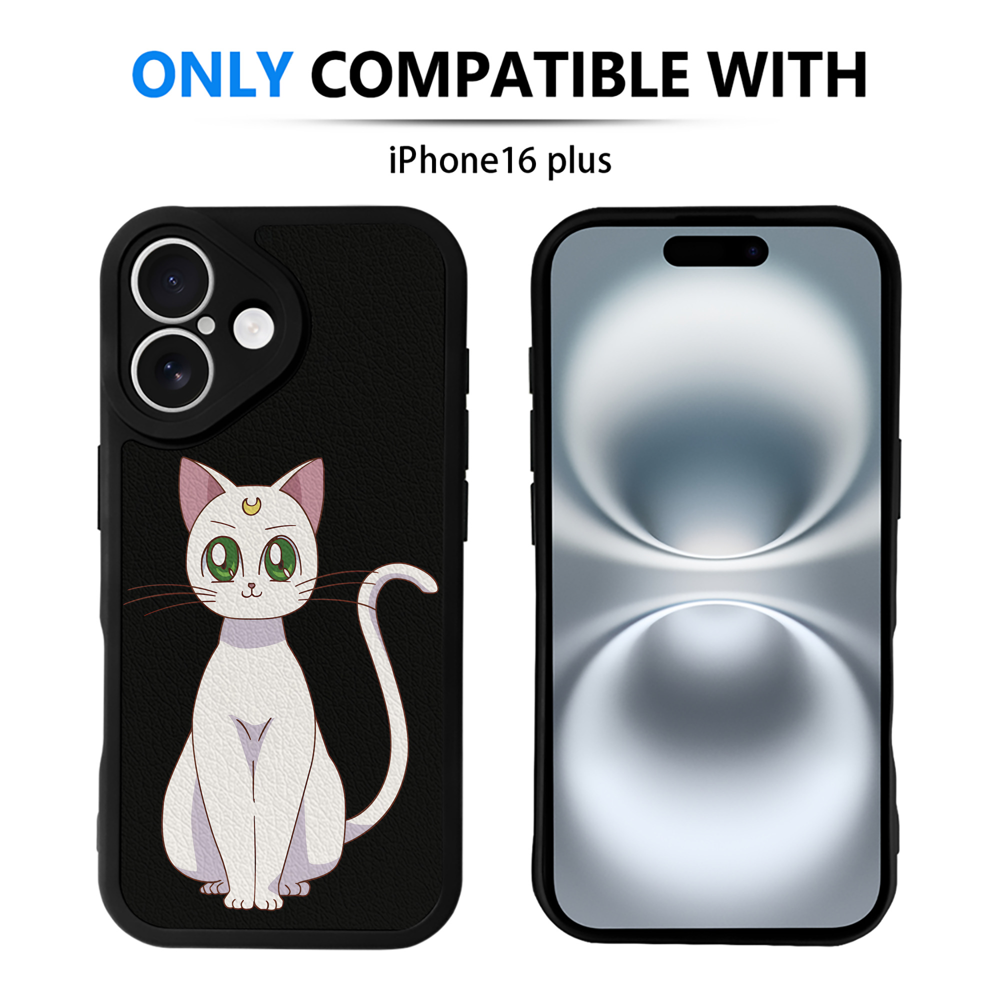（画像用） 美少女戦士セーラームーン Sailor Moon 【iPhone 16シリーズ対応】シリコンスマホケース（レザー調） 材質：シリコン